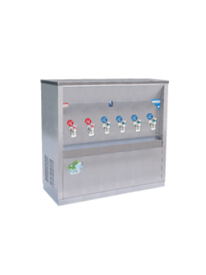 ตู้ทำน้ำร้อน น้ำเย็นสแตนเลส แบบรังผึ้ง ชนิดต่อท่อ รุ่น MCH-6P (H2C4)