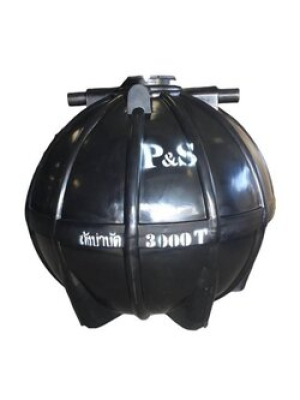 ถังบำบัดน้ำเสีย PE P&S รุ่น PSSTB-3000 (ทรงบอลลูน)