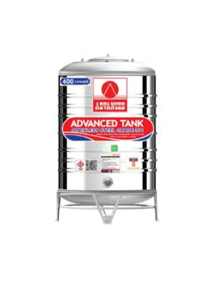 แทงค์เก็บน้ำสแตนเลสADVANCE ก้นนูน รุ่น AV400 **แถมลูกลอยฟรี**