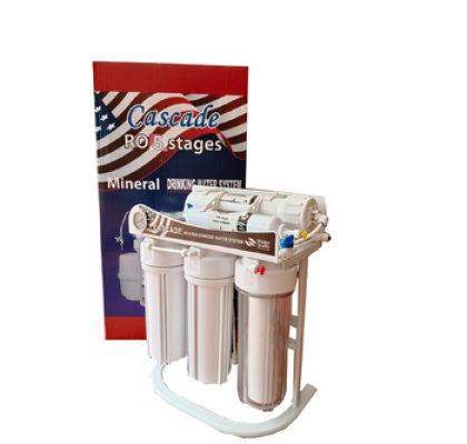 เครื่องกรองน้ำดื่ม Cascade ระบบ RO 75GPD 5 ขั้นตอน (จัดส่งฟรีผ่านขนส่งเอกชน ไม่รวมติดตั้ง)