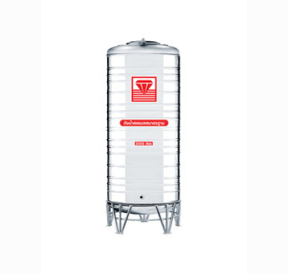 แทงค์น้ำสเตนเลส ตราเพชร พื้นนูนทรงสูง ปริมาตร 2000 ลิตร รุ่น DMCX-2000 **แถมลูกลอยฟรี**