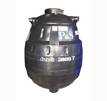 ถังบำบัดน้ำเสีย PE P&S รุ่น PSSTD-3000 (ทรงหยดน้ำ)