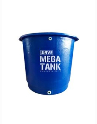ถังเก็บน้ำบนดินไฟเบอร์กลาส ทรงถ้วยแก้ว WAVE MEGA TANK ขนาด 1500 ลิตร รุ่น WWTG-1500 **แถมลูกลอยฟรี**