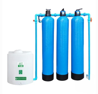 เครื่องกรองน้ำใช้ไฟเบอร์กลาส FRP10นิ้ว รุ่น FRP10X35(2.5)X3M
