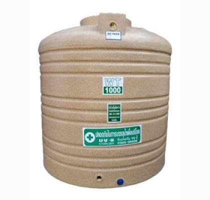 ถังเก็บน้ำบนดินPE Safe แกรนิต ขนาด 1000 ลิตร ทรงเตี้ย รุ่น WTG-1000 (FOOD Grade)