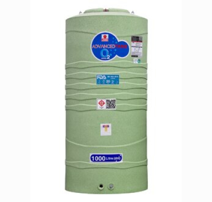 ถังเก็บน้ำบนดินPE ADVANCE O2 ความจุ 1000 ลิตร รุ่น O2S-1000 **แถมลูกลอยฟรี**