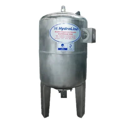 ถังแรงดันปั๊มน้ำเหล็กกาวาไนซ์ Hydroline ขนาด 60 ลิตร แบบมีไส้ยาง รุ่น BEV-60-GV-RF
