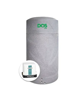 แทงค์น้ำพลาสติก PE DOS 700 ลิตร + ปั๊มน้ำ HITACHI 300 วัตต์ รุ่น NSN 700 + WMP300