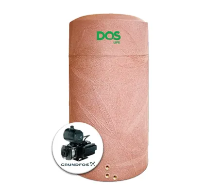 แทงค์น้ำพลาสติก PE DOS 1000 ลิตร + ปั๊มน้ำ GRUNDFOS 670 วัตต์ รุ่น NSN 1000 + CMB5-37