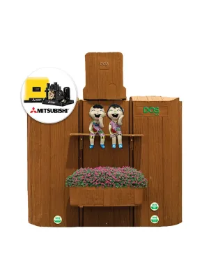 แทงค์น้ำพลาสติก PE DOS 900 ลิตร + ปั๊มน้ำ MITSUBISHI 350 วัตต์ รุ่น TIM/MOB WIP 900 + EP-355R