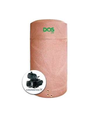 แทงค์น้ำพลาสติก PE DOS 1000 ลิตร + ปั๊มน้ำ GRUNDFOS 500 วัตต์ รุ่น NSN 1000 + CMB3-46