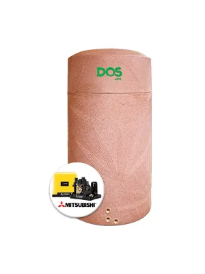 แทงค์น้ำพลาสติก PE DOS 1000 ลิตร + ปั๊มน้ำ MITSUBISHI 300 วัตต์ รุ่น NSN 1000 + EP-305R