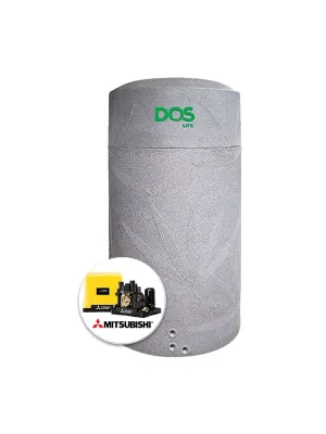 แทงค์น้ำพลาสติก PE DOS 1500 ลิตร + ปั๊มน้ำ MITSUBISHI 150W รุ่น NSN1500+EP-155R