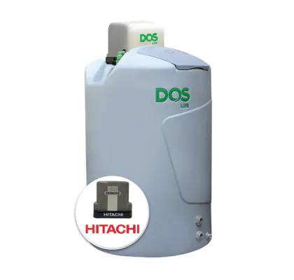 แทงค์น้ำพลาสติก PE DOS DX5 1000 ลิตร + ปั๊มน้ำ HITACHI 150 วัตต์ รุ่น DX5 1000+WM-P150XX