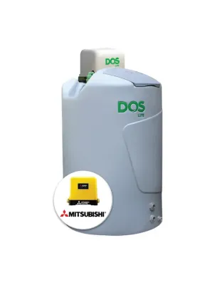 แทงค์น้ำพลาสติก PE DOS DX5 1000 ลิตร + ปั๊มน้ำ MITSUBISHI 150 วัตต์ รุ่น DX5 1000+EP-155R