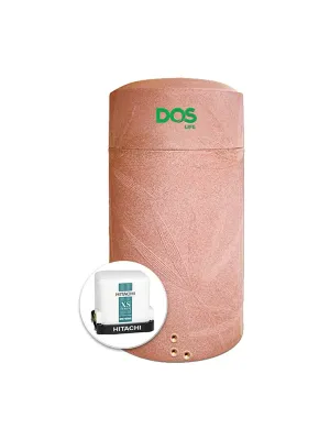 แทงค์น้ำพลาสติก PE DOS 1500 ลิตร + ปั๊มน้ำ HITACHI 250 วัตต์ รุ่น NSN1500+WMP250