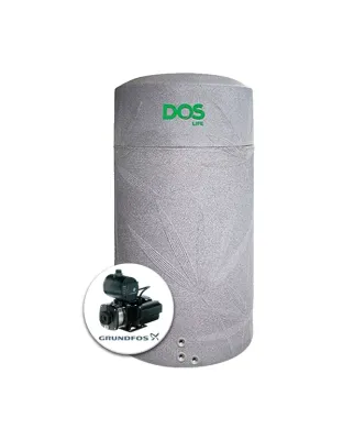 แทงค์น้ำพลาสติก PE DOS 2000 ลิตร + ปั๊มน้ำ GRUNDFOS 500 วัตต์ รุ่น NSN2000+CMB3-37