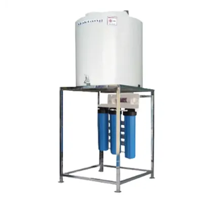 เครื่องกรองน้ำดื่มพร้อมถังเก็บน้ำ กำลังผลิต 400 ลิตร/ชม. ระบบ UF รุ่น US-2UF-20F-PE100