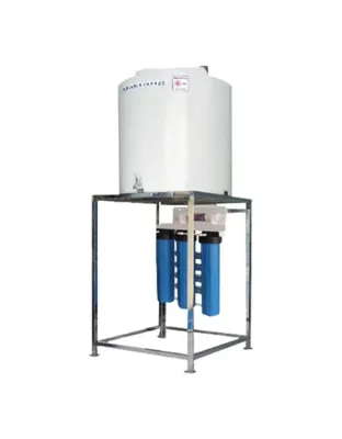 เครื่องกรองน้ำดื่มพร้อมถังเก็บน้ำ กำลังผลิต 800 ลิตร/ชม. ระบบ UF รุ่น US-4UF-20F-PE200