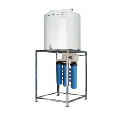 เครื่องกรองน้ำดื่มพร้อมถังเก็บน้ำ กำลังผลิต 400 ลิตร/ชม. ระบบ UF รุ่น US-2UF-20F-PE200