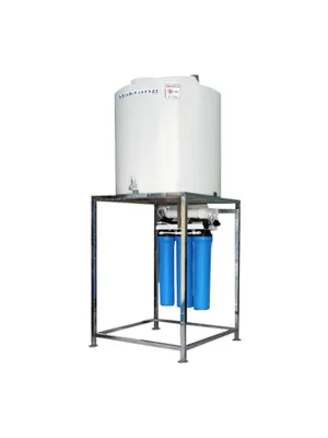เครื่องกรองน้ำดื่มพร้อมถังเก็บน้ำ กำลังผลิต 1200 ลิตร/วัน ระบบ RO รุ่น US-300GPD-RO20F-PE100