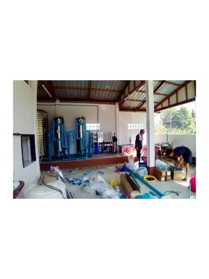 เครื่องกรองน้ำอุตสาหกรรม Maktang สำหรับโรงงานผลิตน้ำดื่ม กำลังการผลิต 36Q รุ่น ROMT 36Q FRPAFT