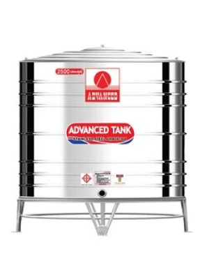 แทงค์เก็บน้ำสแตนเลสADVANCE พื้นเรียบ รุ่น AVF2500 **แถมลูกลอยฟรี**