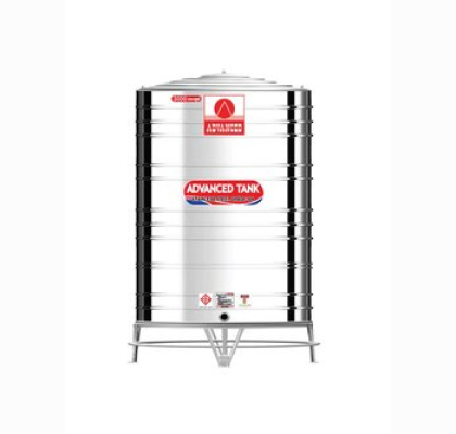 แทงค์เก็บน้ำสแตนเลสADVANCE พื้นเรียบ รุ่น AVF3000 **แถมลูกลอยฟรี**