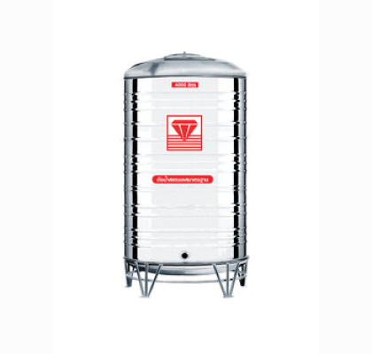 แทงค์น้ำสเตนเลส ตราเพชร พื้นนูนทรงมาตรฐาน ปริมาตร 4000 ลิตร รุ่น DMCB-4000 **แถมลูกลอยฟรี**