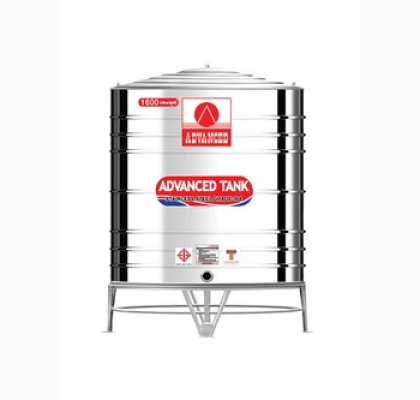 แทงค์เก็บน้ำสแตนเลสADVANCE พื้นเรียบ รุ่น AVF1600 **แถมลูกลอยฟรี**