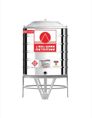 แทงค์เก็บน้ำสแตนเลสADVANCE พื้นเรียบ รุ่น AVF200 **แถมลูกลอยฟรี**