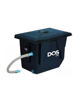 ถังดักไขมัน PE DOS Grease Trap แบบติดใต้ซิงค์ ขนาด 140 ลิตร รุ่น GT-01 BK-140L