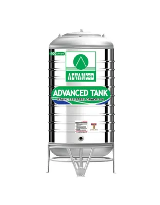 แทงค์น้ำสแตนเลส ADVANCED ทรงปกติ(อ้วน) ก้นนูน ขนาด 400 ลิตร รุ่น AR400