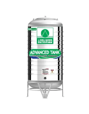 แทงค์น้ำสแตนเลส ADVANCED ทรงปกติ(อ้วน) ก้นนูน ขนาด 500 ลิตร รุ่น AR500
