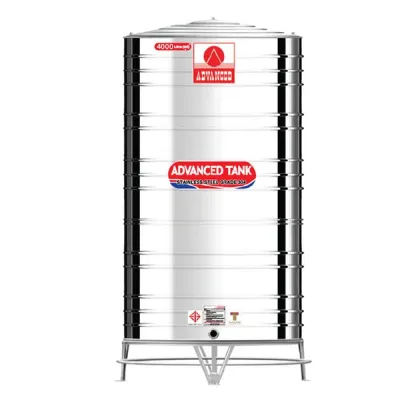 แทงค์น้ำสแตนเลส ADVANCED ก้นเรียบ ขนาด 4000 ลิตร รุ่น AVF4000