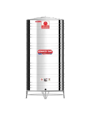 แทงค์น้ำสแตนเลส ADVANCED ก้นเรียบ ขนาด 6000 ลิตร รุ่น AVF6000