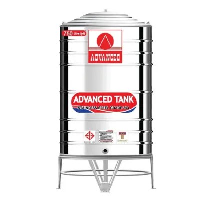 แทงค์น้ำสแตนเลส ADVANCED ก้นเรียบ ขนาด 750 ลิตร รุ่น AVF750