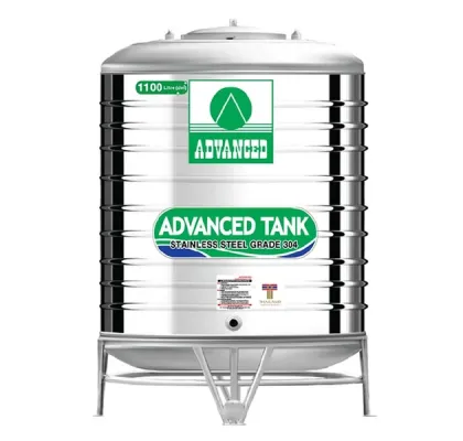 แทงค์น้ำสแตนเลส ADVANCED ทรงปกติ(อ้วน) ก้นนูน ขนาด 1100 ลิตร รุ่น AR1100