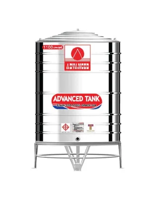 แทงค์น้ำสแตนเลส ADVANCED ก้นเรียบ ขนาด 1100 ลิตร รุ่น AVF1100