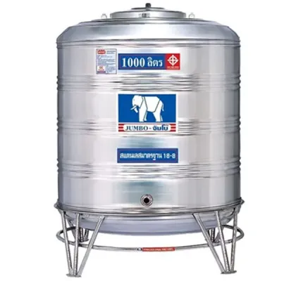 แทงค์น้ำสแตนเลส JUMBO ก้นนูน ขนาด 1000 ลิตร รุ่น JMCB1000