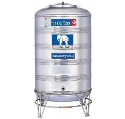 แทงค์น้ำสแตนเลส JUMBO ก้นนูน ขนาด 1100 ลิตร รุ่น JMCB1100