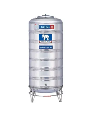 แทงค์น้ำสแตนเลส JUMBO ทรงสูง ขนาด 1100 ลิตร รุ่น JMCX1100