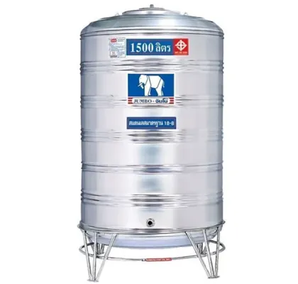 แทงค์น้ำสแตนเลส JUMBO ก้นนูน ขนาด 1500 ลิตร รุ่น JMCB1500