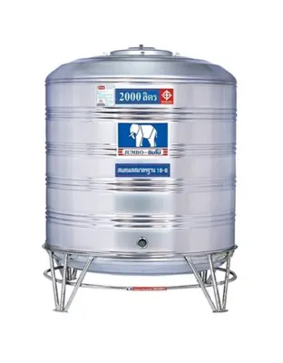 แทงค์น้ำสแตนเลส JUMBO ก้นนูน ขนาด 2000 ลิตร รุ่น JMCB2000