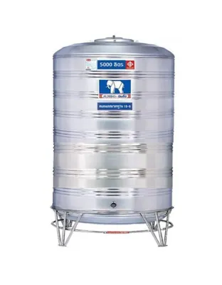 แทงค์น้ำสแตนเลส JUMBO ก้นนูน ขนาด 5000 ลิตร รุ่น JMCB5000