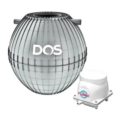 ถังบำบัดน้ำเสียรวมเติมอากาศ DOS 1600 ลิตร รุ่น SSF-21/GY-1600 + AB40