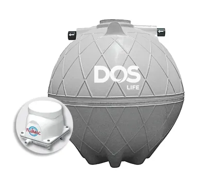 ถังบำบัดน้ำเสียแบบกรองเติมอากาศ DOS COMPACT ขนาด 4000 ลิตร รุ่น ST-09/GY-4000L