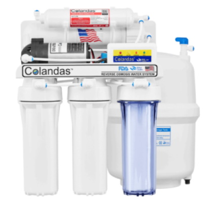 เครื่องกรองอาร์โอ Colandas 50 GPD Reverse Osmosis 5 ขั้นตอน กระบอกใส