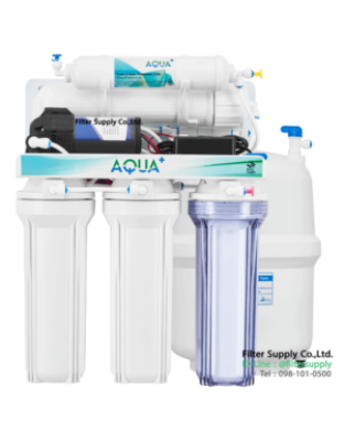 เครื่องกรองน้ำดื่ม RO Aqua Plus 5 ขั้นตอน 50 GPD (7.5 ลิตร/ชั่วโมง)