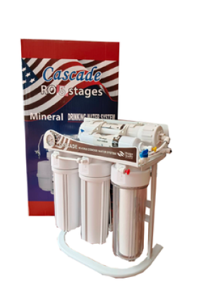 เครื่องกรองน้ำดื่ม Cascade ระบบ RO 75GPD 5 ขั้นตอน (จัดส่งฟรีผ่านขนส่งเอกชน ไม่รวมติดตั้ง)
